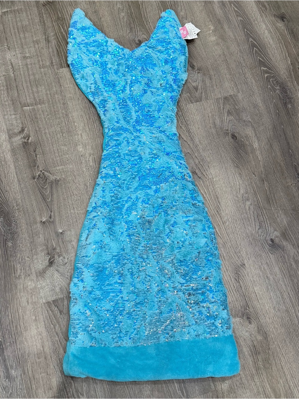 Max Studio Turquoise Sequin Strapless Mermaid Dress